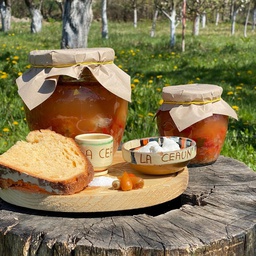 Meatballs sour soup in a jar